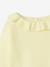 Jersey con volante en el cuello para bebé amarillo pastel+rosa rosa pálido 
