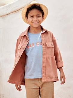 Niño-Camisas-Sobrecamisa de tejido con efecto «dye» para niño
