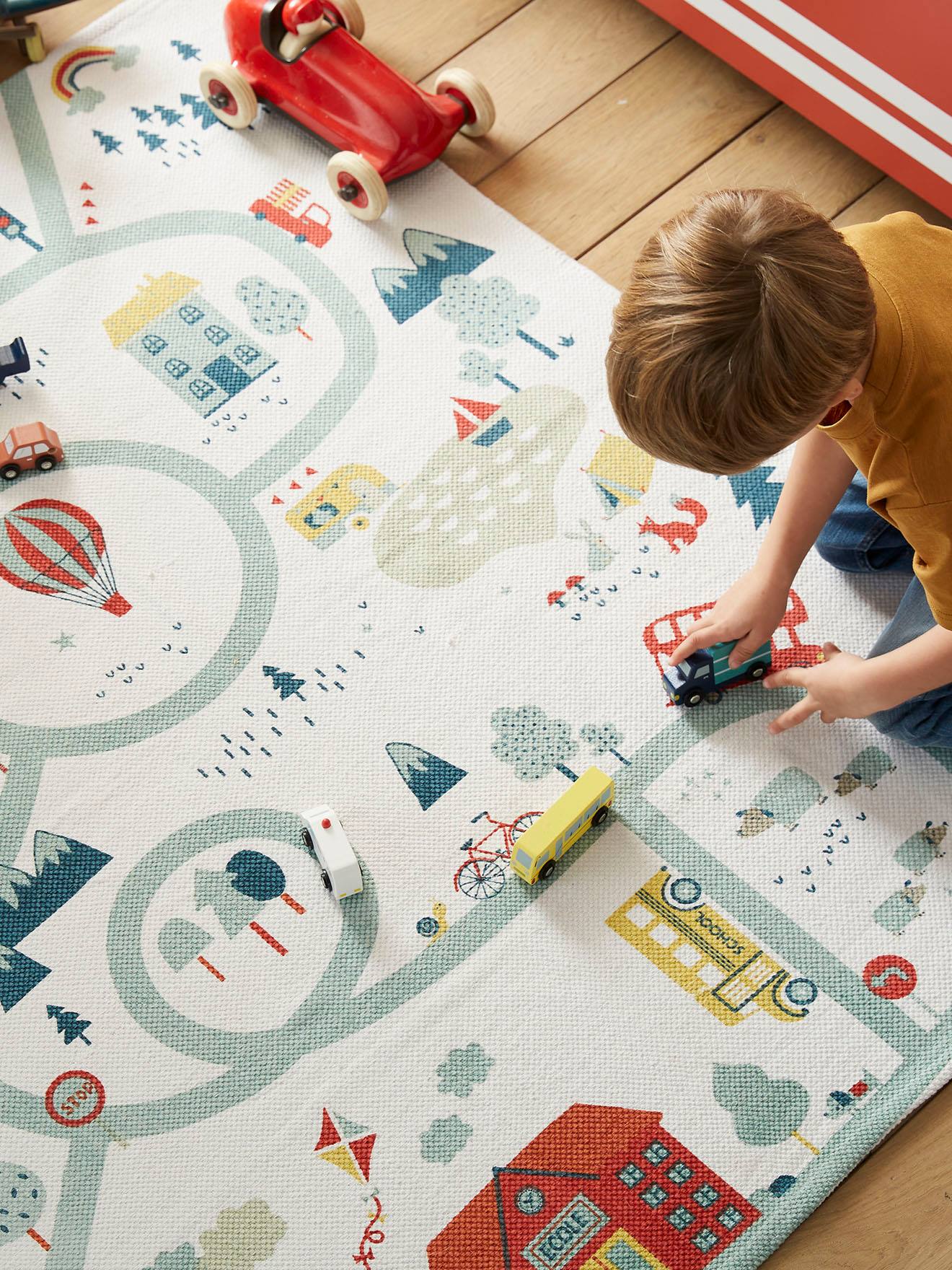 Alfombra fotográfica personalizable para bebé blanco claro liso con motivos  - Vertbaudet