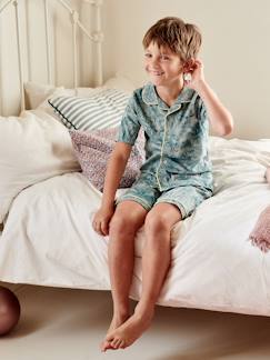 Niño-Pijamas -Pijama con short con estampado de jungla para niño