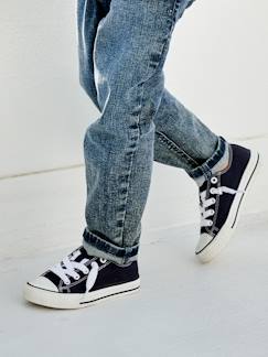 Calzado-Zapatillas elásticas de lona, para niño