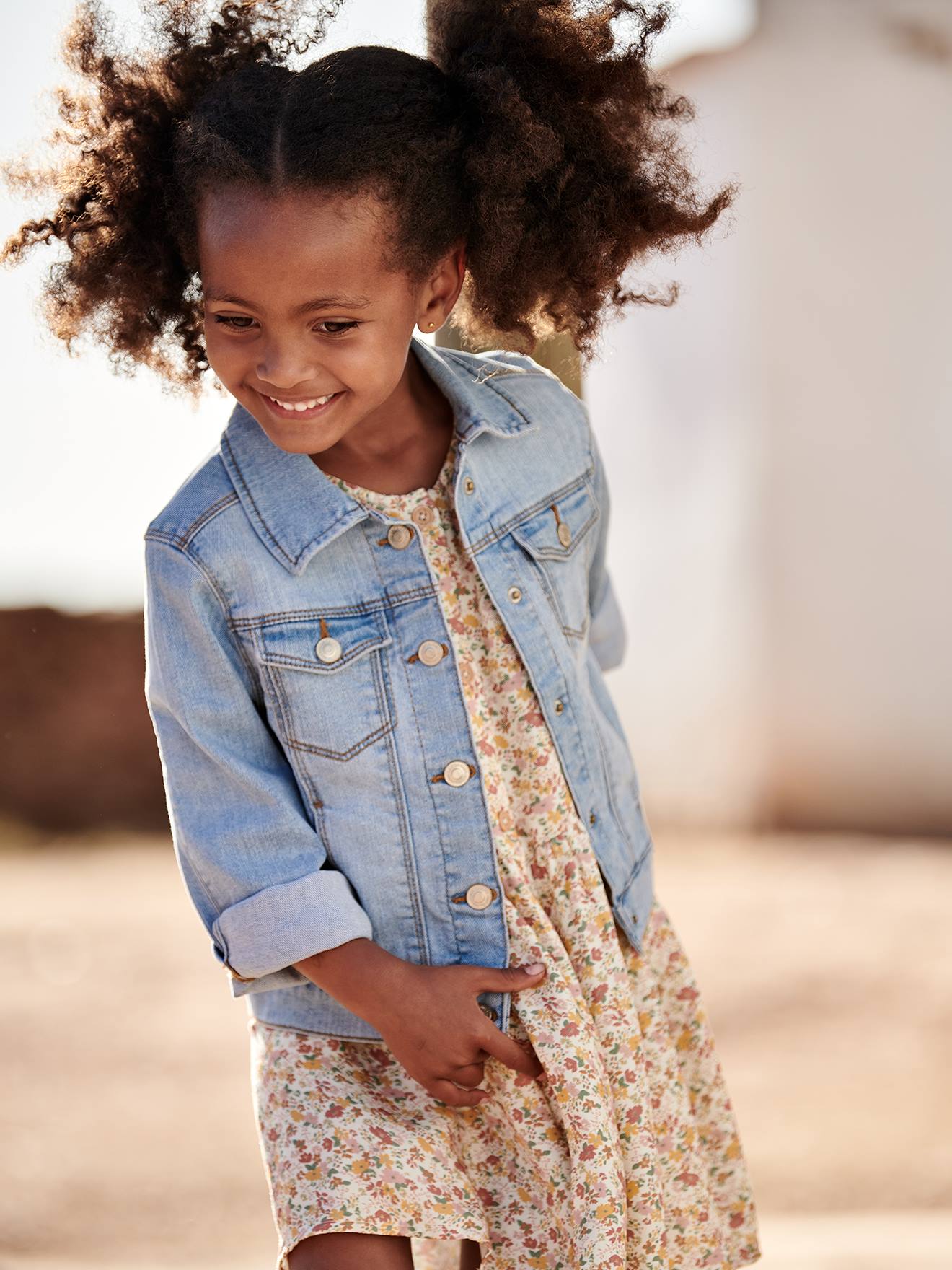 Chaqueta vaquera personalizable para niña - stone