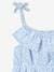 Vestido largo de tirantes para niña azul+azul claro+blanco estampado+crudo+multicolor 