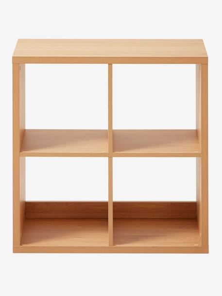 Mueble de organización con 4 casilleros marrón 