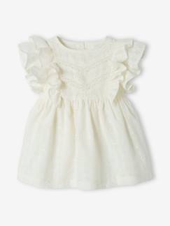 Bebé-Vestidos, faldas-Vestido de bordado inglés para bebé