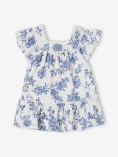 Bebé-Vestidos, faldas-Vestido con estampado de flores para bebé