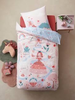 Textil Hogar y Decoración-Ropa de cama niños-Conjunto infantil: funda nórdica + funda de almohada ABC PRINCESA