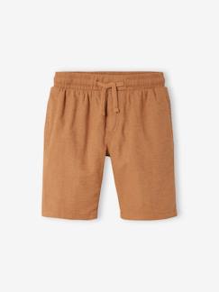 Niño-Shorts y bermudas-Bermudas de lino y algodón para niño