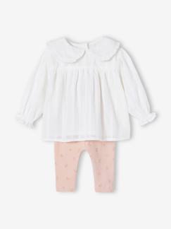 Bebé-Leggings-Conjunto para bebé: leggings y blusa de manga larga