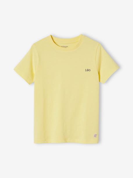 Camiseta personalizable de manga corta, para niño amarillo pastel+azul claro+AZUL MEDIO LISO CON MOTIVOS+blanco+MARRON OSCURO LISO CON MOTIVOS+VERDE MEDIO LISO CON MOTIVOS 