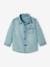 Camisa vaquera personalizable para bebé niño Azul claro lavado 
