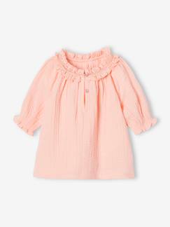 Bebé-Blusas, camisas-Blusa de gasa de algodón para bebé