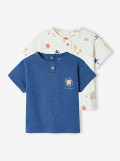 Bebé-Camisetas-Pack de 2 camisetas «Sol» de manga corta para bebé