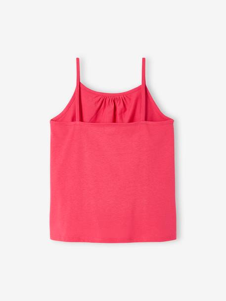 Pack de 3 camisetas de tirantes finos para niña - Basics melocotón+rosa frambuesa 