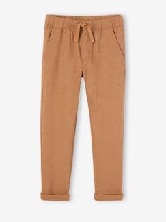 Niño-Pantalones-Pantalón ligero de lino y algodón para niño