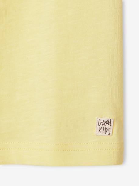 Camiseta personalizable de manga corta, para niño amarillo pastel+azul claro+AZUL MEDIO LISO CON MOTIVOS+blanco+MARRON OSCURO LISO CON MOTIVOS+VERDE MEDIO LISO CON MOTIVOS 