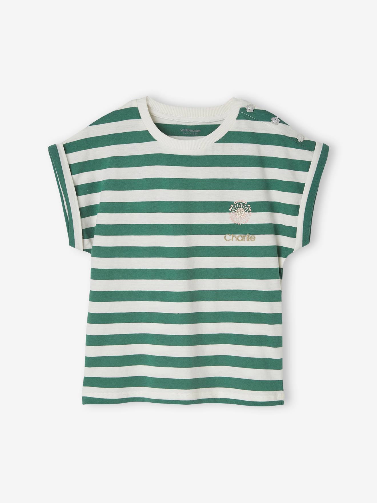 Camiseta niña Tallo Verde para personalización