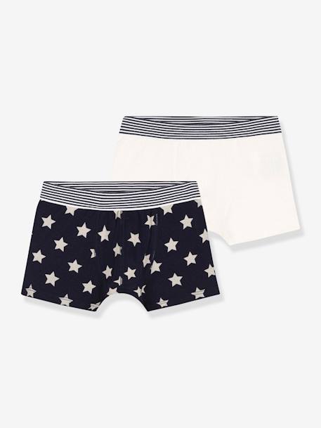 Pack de 2 bóxers de algodón orgánico PETIT BATEAU blanco 