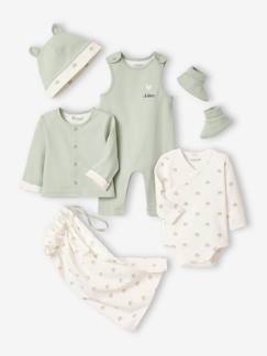 Conjuntos-Kit para recién nacido con 6 prendas personalizables + bolsa de tela