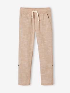 Pantalones y Vaqueros-Pantalón remangable como pantalón pesquero de tejido ligero, para niño