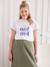 Camiseta de embarazo con mensaje crudo 