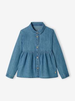 Niña-Camisas y Blusas-Blusa personalizable para niña de denim ligero