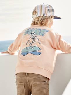Niño-Jerséis, chaquetas de punto, sudaderas-Sudadera con motivo grande en la espalda, para niño