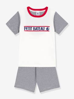 Niño-Pijamas -Pijama con short de algodón orgánico PETIT BATEAU