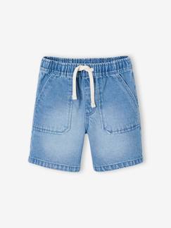 Niño-Shorts y bermudas-Bermudas vaqueras estilo carpintero para niño