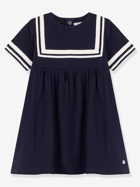 Bebé-Vestidos, faldas-Vestido de manga corta y algodón orgánico PETIT BATEAU