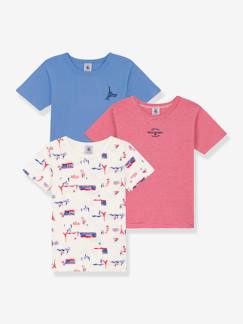Niño-Ropa interior-Camisetas de interior-Pack de 3 camisetas de manga corta PETIT BATEAU