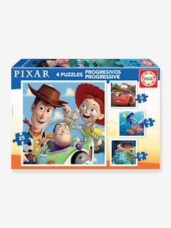 Juguetes-Juegos educativos-4 Puzzles progresivos de Pixar - 12/25 - EDUCA
