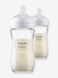 -Pack de 2 biberones de cristal de 240 ml Natural Response de Philips AVENT