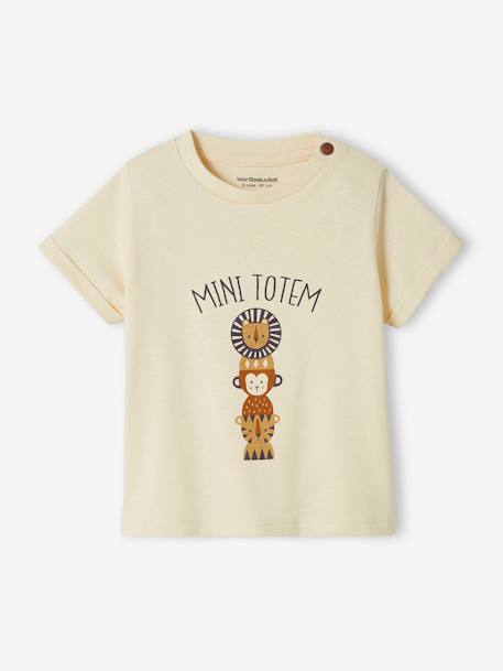 Camiseta «mini tótem» de manga corta para bebé