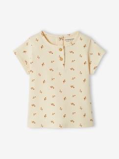 Bebé-Camisetas-Camiseta de canalé para bebé