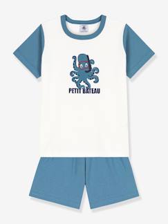 Niño-Pijamas -Pijama con short de algodón orgánico PETIT BATEAU