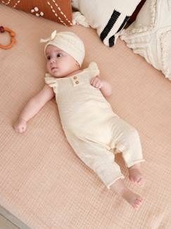 Bebé-Conjuntos-Conjunto para bebé: peto de tricot y gorro