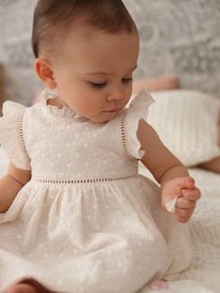 Bebé-Vestidos, faldas-Vestido de bordado inglés para bebé