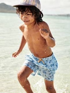 Niño-Bañador short con estampado para niño