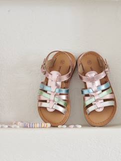 Calzado-Sandalias con múltiples correas, para niña