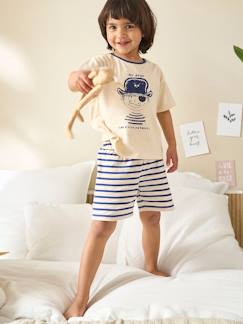 Niño-Pijamas -Pijama con short para niño - Cápsula familiar náutica para la noche