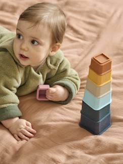 Juguetes- Primera edad-Torres de cubos de silicona