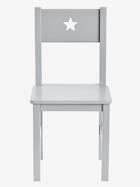 Silla infantil Sirius, altura del asiento 30 cm Blanco+Gris 