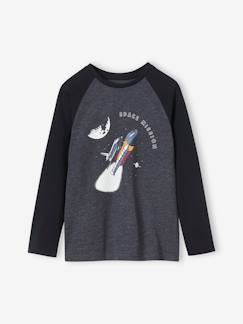 Niño-Camisetas y polos-Camisetas-Camiseta con motivo gráfico y mangas raglán a color, para niño
