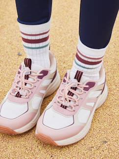 Zapatillas deportivas elásticas con suela gruesa para niña