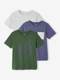 OEKO-TEX®-Pack de 3 camisetas surtidas de manga corta, para niño