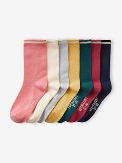 Pack de 2 pares de calcetines para niña de algodón lurex Coton Style
