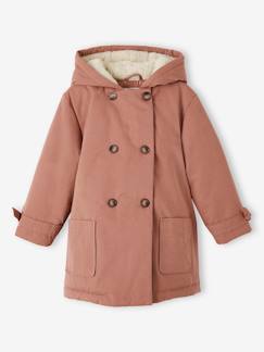 Niña-Abrigos y chaquetas-Parka chic con tacto piel de melocotón y capucha para niña