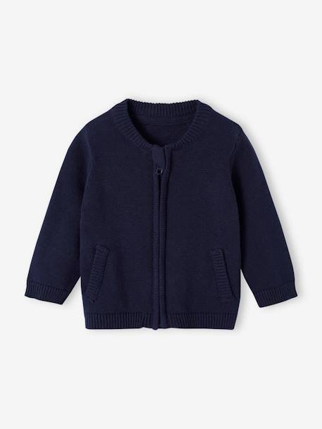 Bebé-Sudaderas, jerséis y chaquetas de punto-Cárdigan con cremallera y espíritu «teddy» para bebé