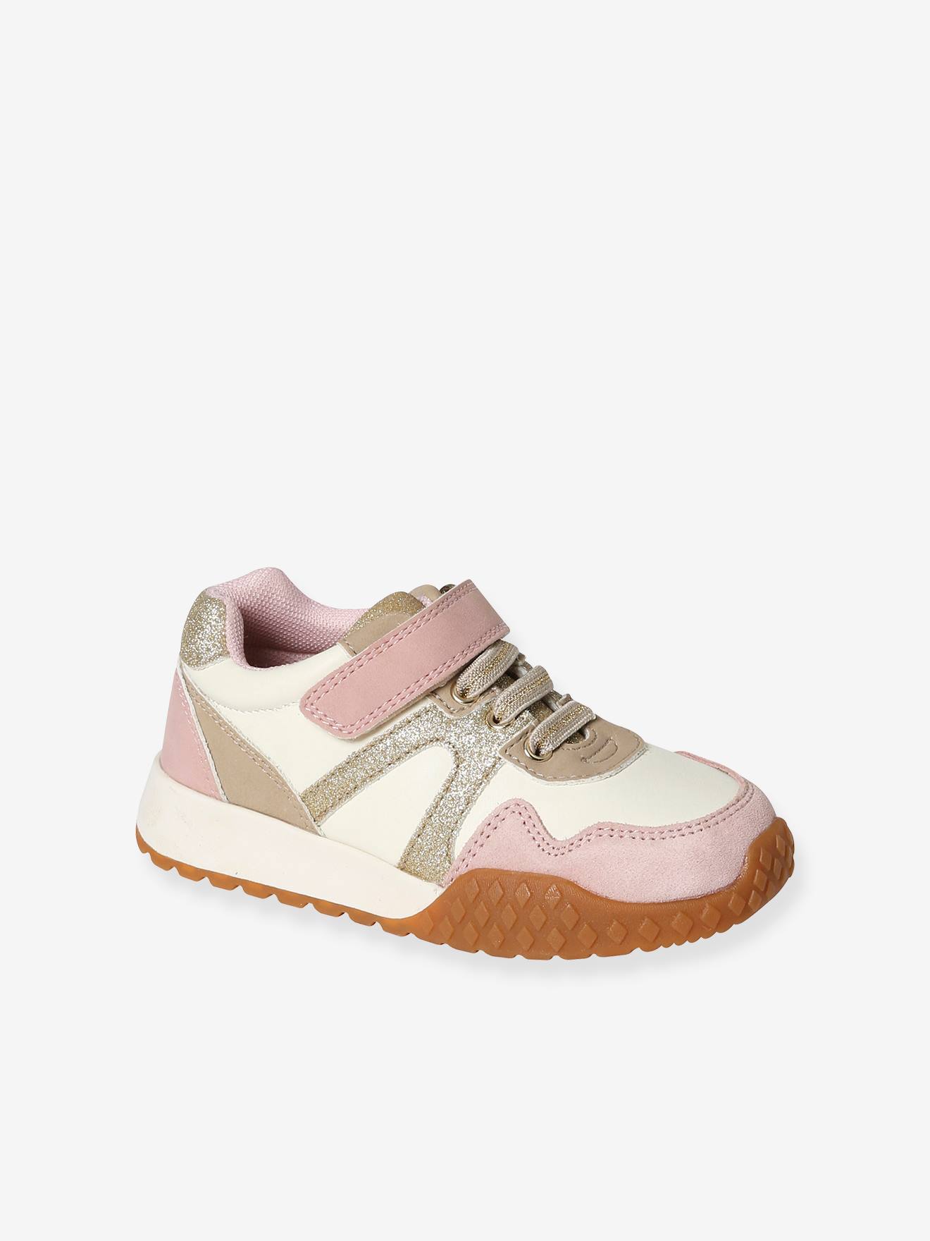 Zapatillas deportivas con cierre autoadherente para niña - Colección de  maternidad blanco - Vertbaudet